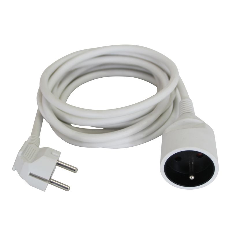 Przedłużacz mieszkaniowy 3 x 1,5 mm2 3 m biały