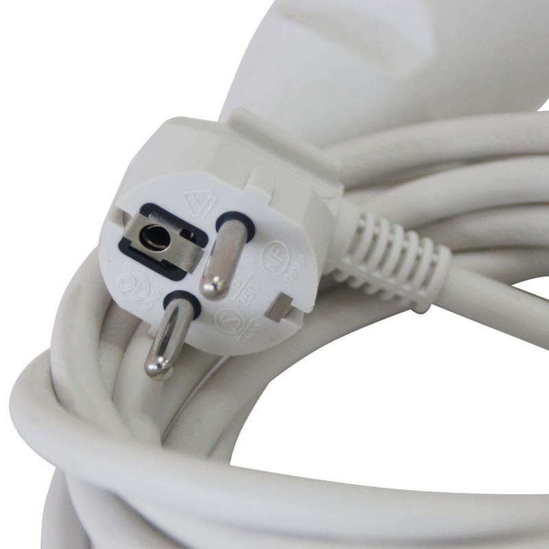 Przedłużacz mieszkaniowy 3 x 1,5 mm2 3 m biały