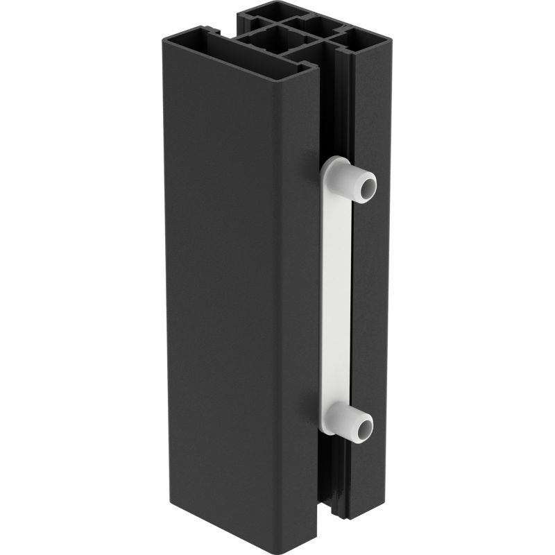 Przedłużenie słupka GoodHome Alara 12,5 cm czarne industrialne
