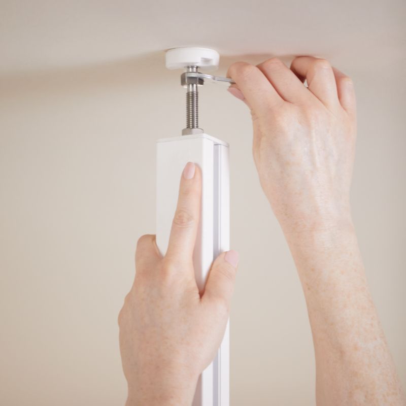 Przedłużenie słupka GoodHome Alara 37,5 cm białe