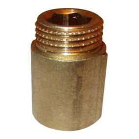 Przedłużka mosiądz gwint wewnętrzny / zewnętrzny 1/2" 25 mm