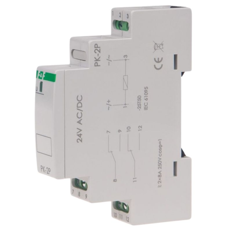 Przekaźnik Elektromagnetyczny F&F Pk-2P 8A 24V Ac/Dc Pk-2P-24V 1szt.