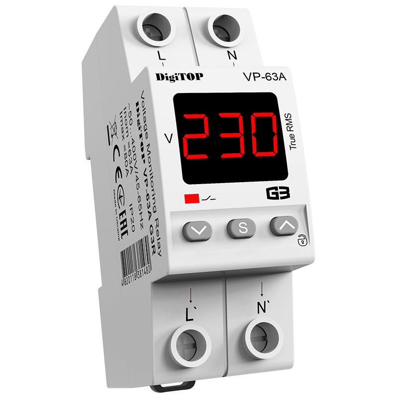 Przekaźnik napięciowy DigiTOP VP-63A G3R, 1 szt.