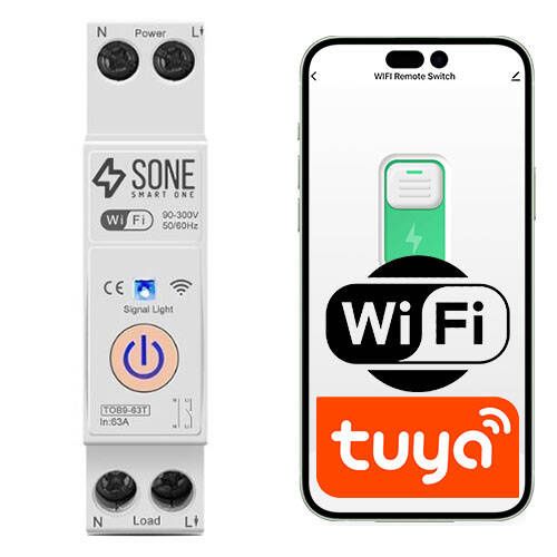 Przekaźnik WiFi Sone 16A na szynę DIN sterownik On Off 1 szt