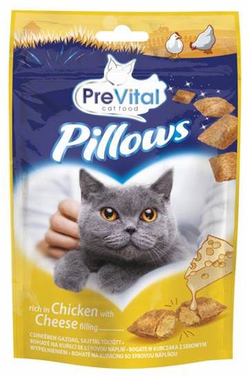 Przekąska dla kota PreVital Pillows kurczak z serem 60 g