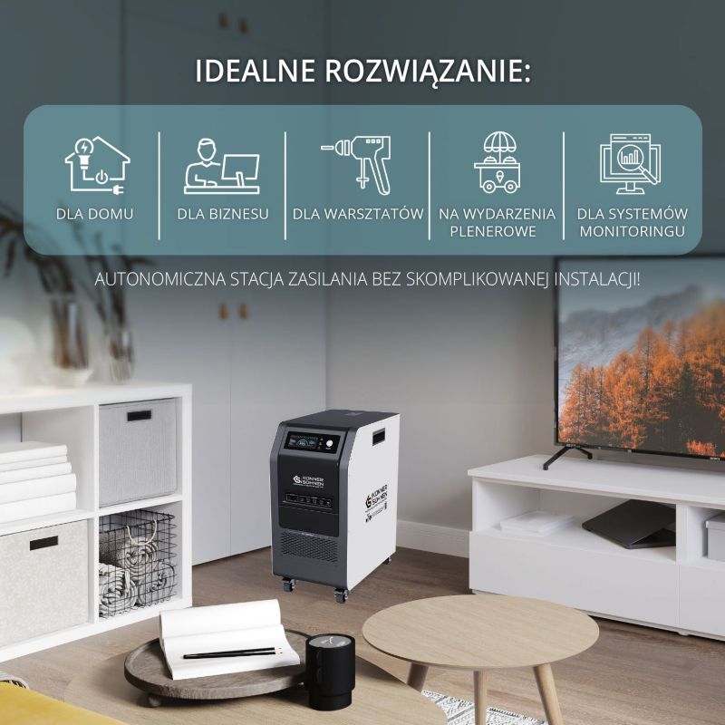 Przenośna stacja zasilania Könner & Söhnen 5200W LiFePO4 5120Wh 1szt