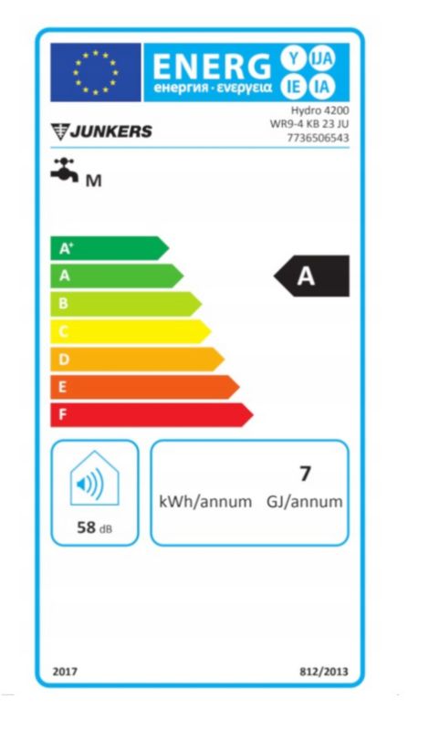 Przepływowy podgrzewacz gazowy Bosch WR 9-4KB 23 na gaz ziemny E (GZ 50) 1 szt.