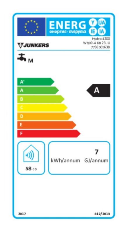 Przepływowy podgrzewacz gazowy Bosch WRD 9-4KB 23 na gaz ziemny E (GZ 50) 1 szt.