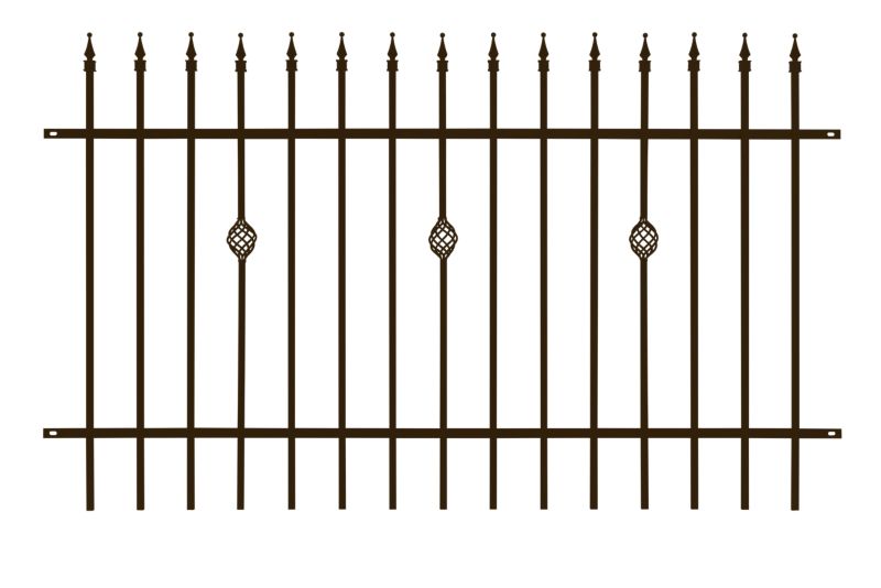 Przęsło Polbram Steel Group Laura 2 x 1,2 m brąz