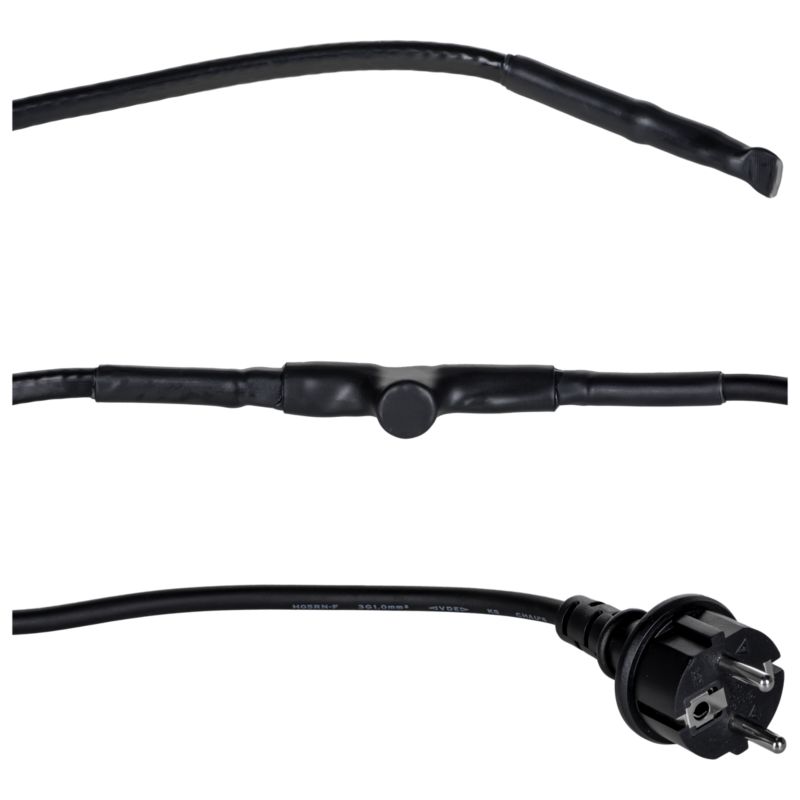 Przewód grzejny Thermoval 15 W/m zasilanie jednostronne 8 mb 120 W