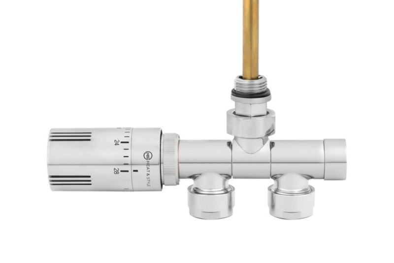 Przyłącze jednootworowe Single Pipe Valve Invest, chrom 1 szt.