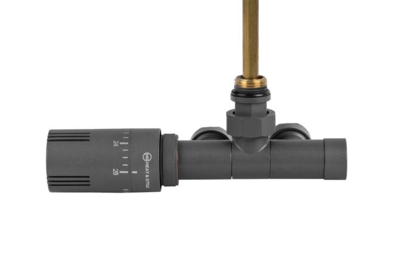 Przyłącze jednootworowe Single Pipe Valve Invest, grafit 1 szt.