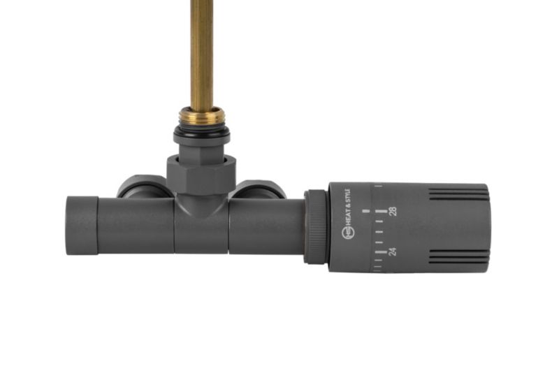 Przyłącze jednootworowe Single Pipe Valve Invest, grafit 1 szt.