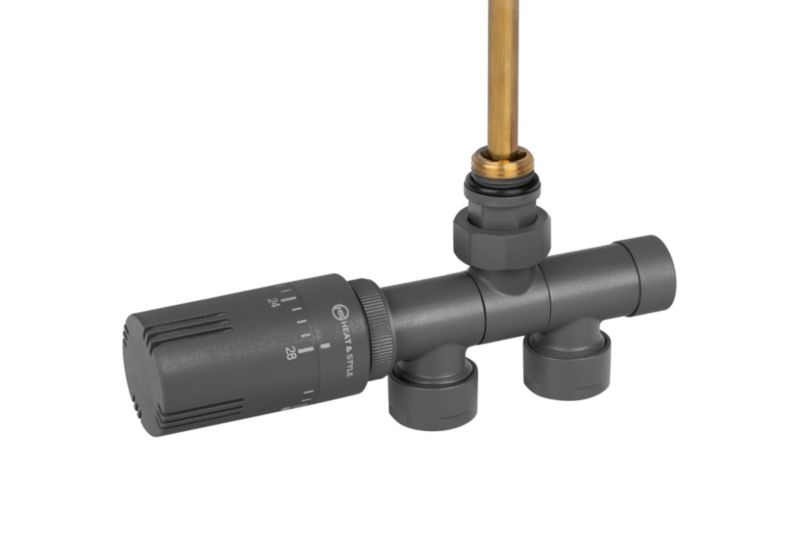 Przyłącze jednootworowe Single Pipe Valve Invest, grafit 1 szt.