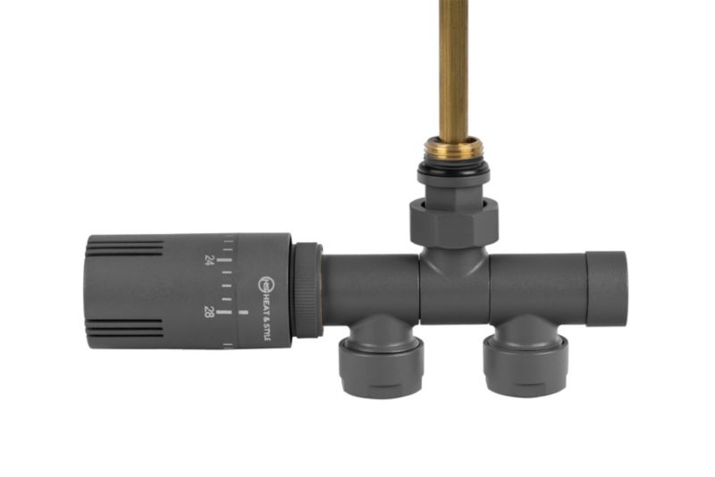 Przyłącze jednootworowe Single Pipe Valve Invest, grafit 1 szt.