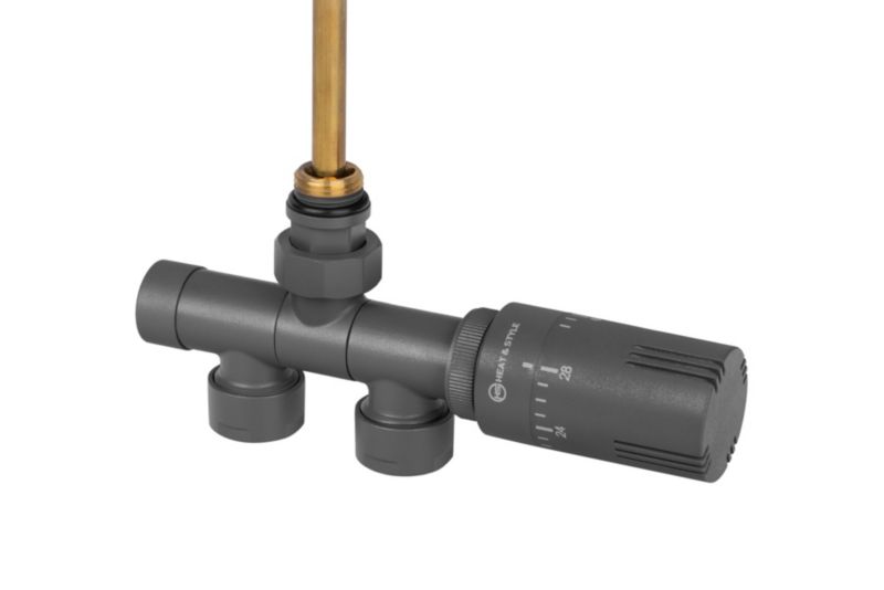 Przyłącze jednootworowe Single Pipe Valve Invest, grafit 1 szt.