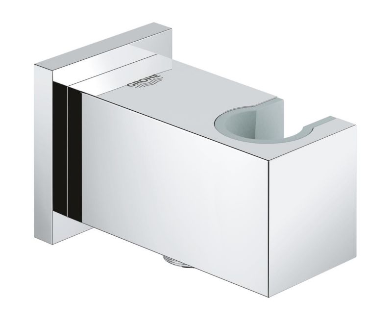 Przyłącze kątowe Grohe Euphoria Cube z uchwytem, chrom StarLight, zabezpieczenie przed przepływem 1 szt.