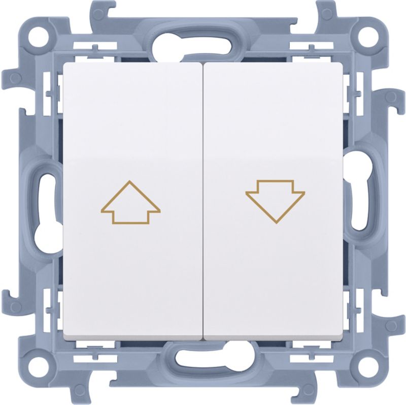 Przycisk żaluzjowy Kontakt-Simon S10 biały