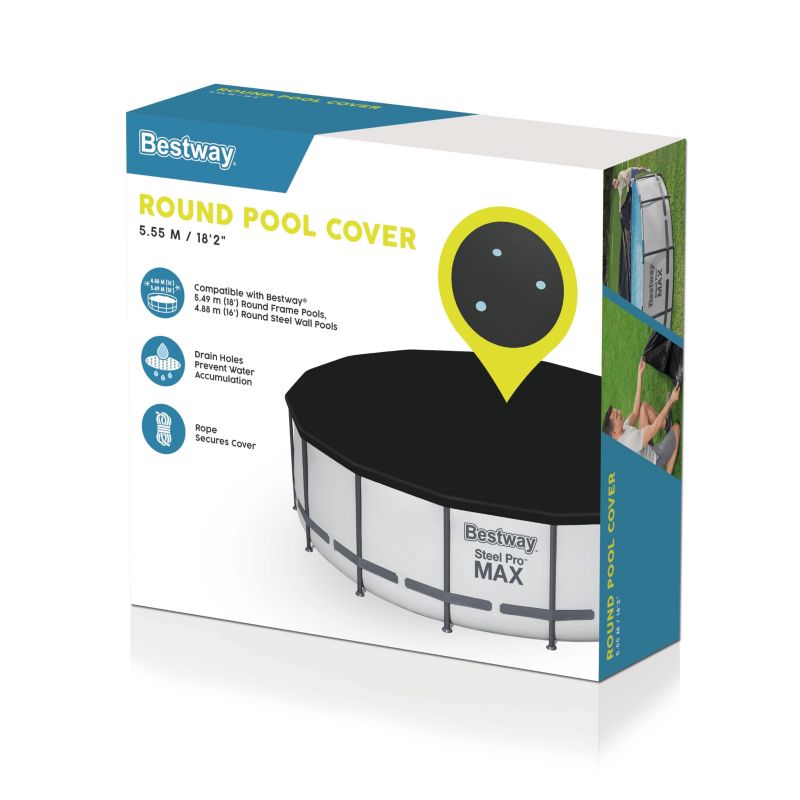 Przykrycie do basenu Bestway 549 cm czarne
