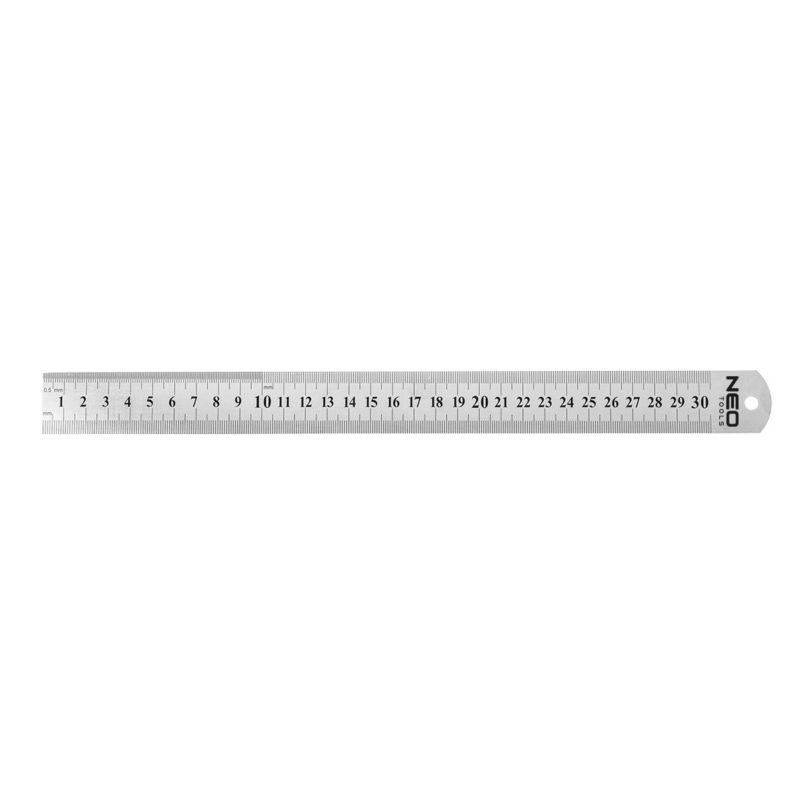 Przymiar liniowy NEO TOOLS 30 cm, stal nierdzewna 1 szt