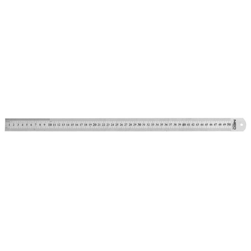 Przymiar liniowy NEO TOOLS 50 cm, stal nierdzewna 1 szt