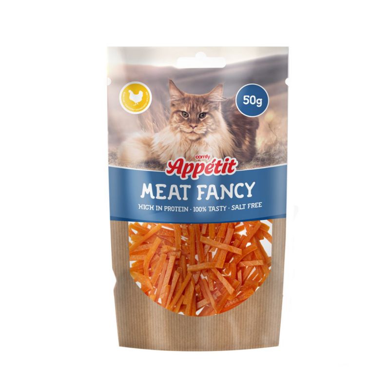 Przysmak dla kota Comfy Appetit Fancy kurczak paski 50 g