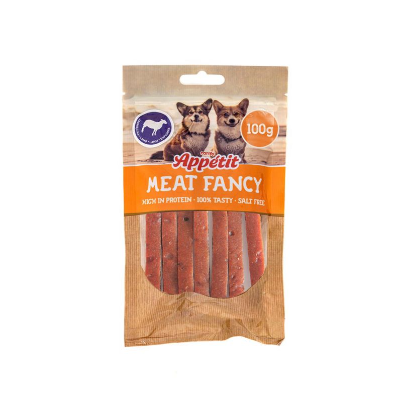 Przysmak dla psa Comfy Appetit Fancy jagnięcina paski 100 g