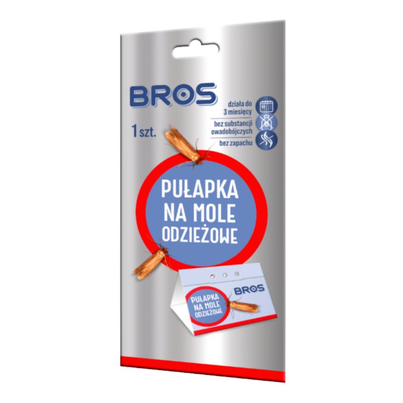 Pułapka na mole odzieżowe Bros bezzapachowa 1 szt.