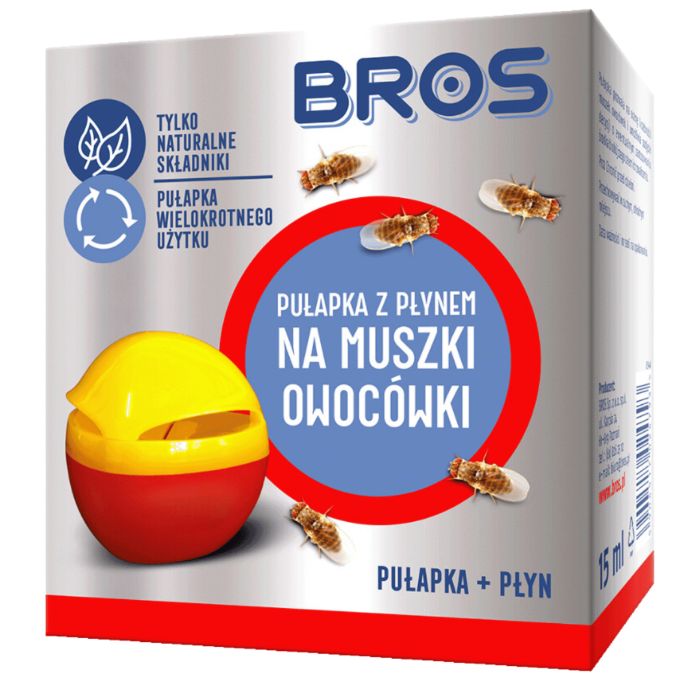 Pułapka Na Muszki Owocówki Bros Z Płynem Naturalnym 1 Szt.