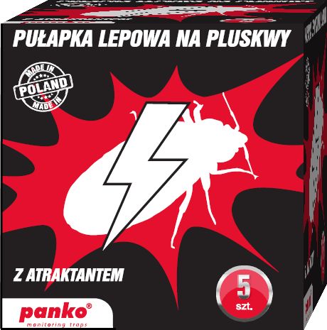 Pułapki lepowe na pluskwy i pluskwiaki, panko, z atraktantem 5 sztuk
