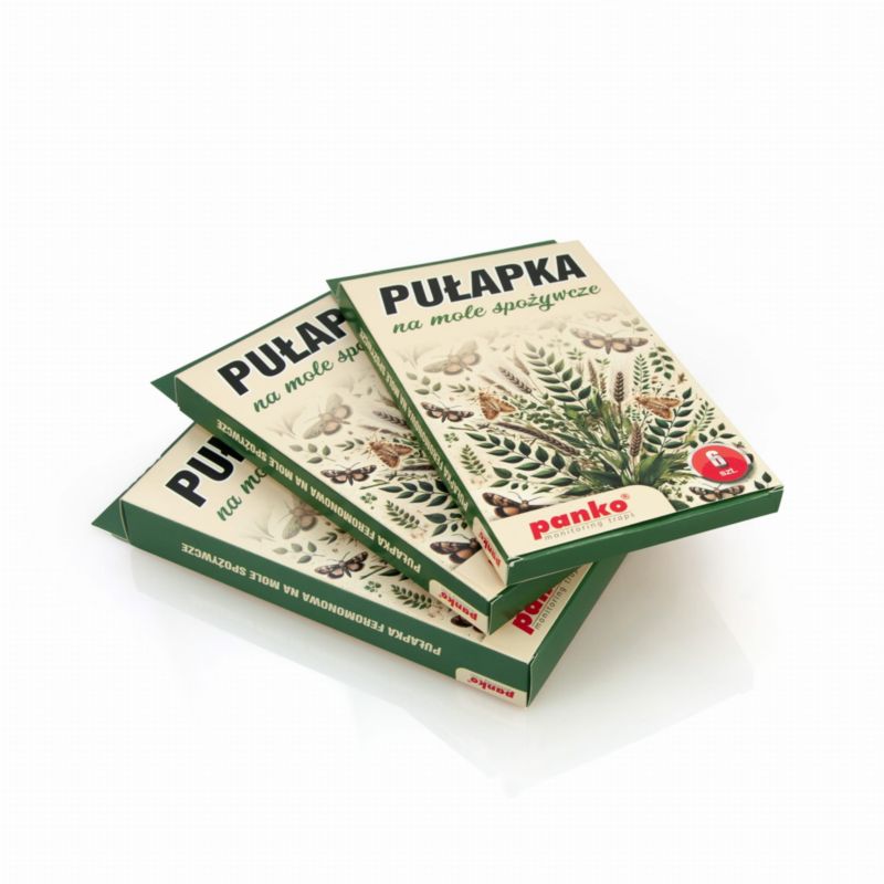 Pułapki na mole spożywcze kuchenne naklejane, stylowe panko 6 szt.