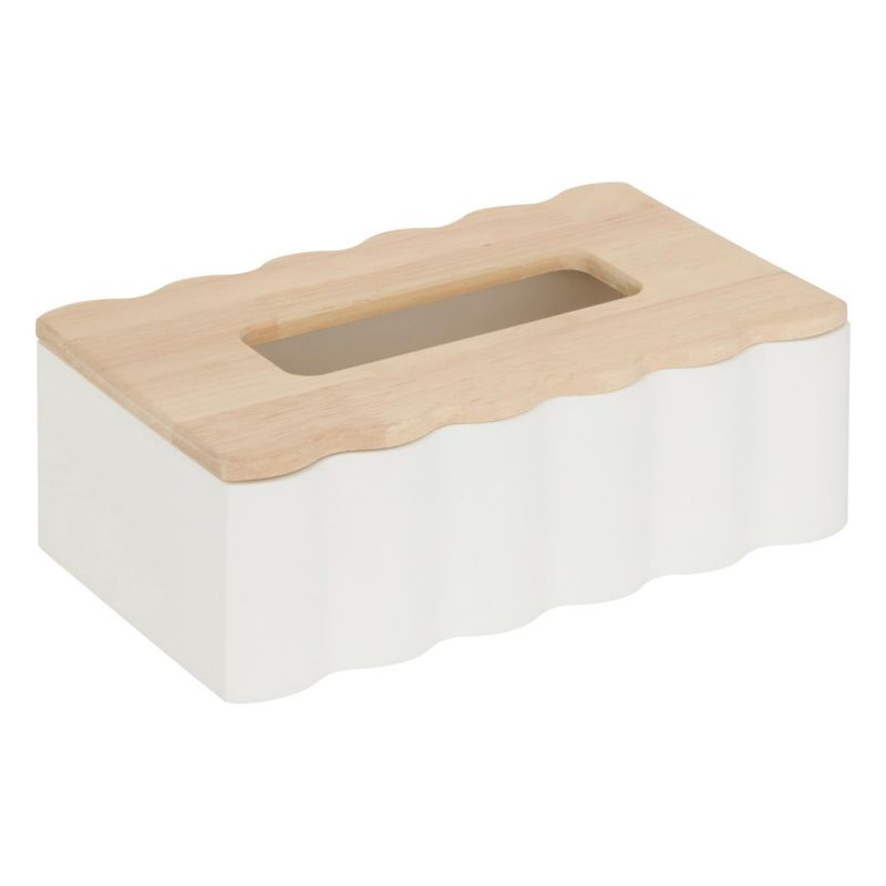 Pudełko na chusteczki Atmosphera Cheri białe styl Memphis 24x9x15 cm 1 szt.