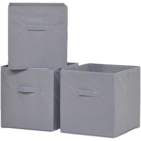 Pudełko 31 x 34 x 33 cm szare 3 szt.