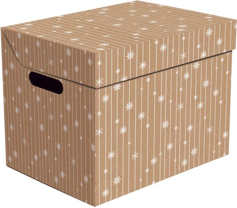 Pudło One świąteczne 34 x 25 x 26 cm eco gwiazdy 1 szt.
