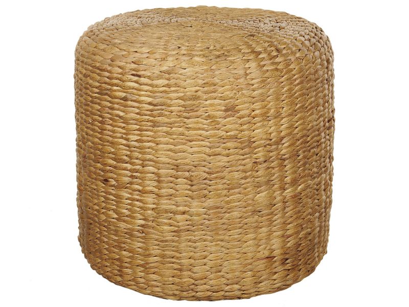Puf Bichir Beżowy Boho Pleciony 1 szt.