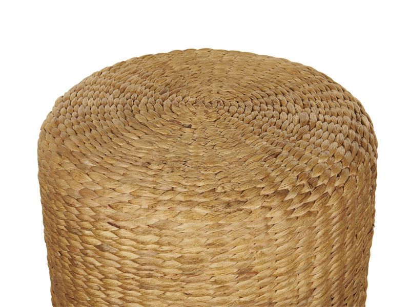 Puf Bichir Beżowy Boho Pleciony 1 szt.