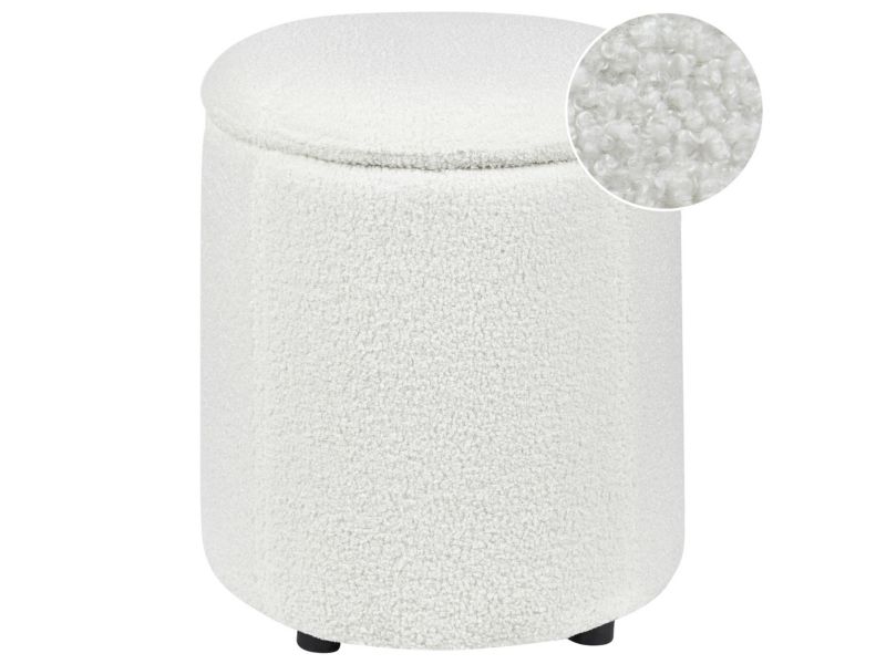 Puf Maryland Złamana biel Boucle 38 cm 38 cm 1 szt.