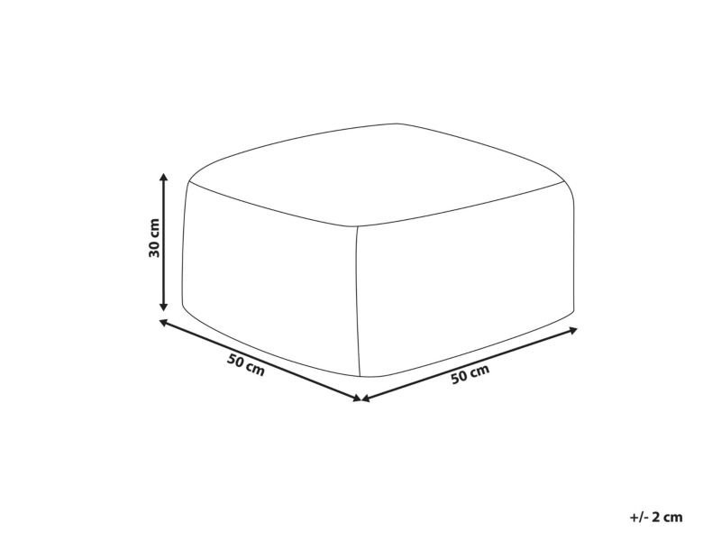Puf Mukki Beżowoszary 50 cm 50 cm 1 szt.