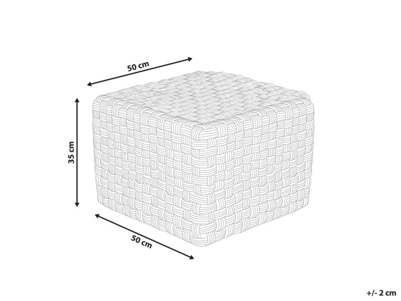 Puf Nalli Zielony 50 cm 50 cm 1 szt.