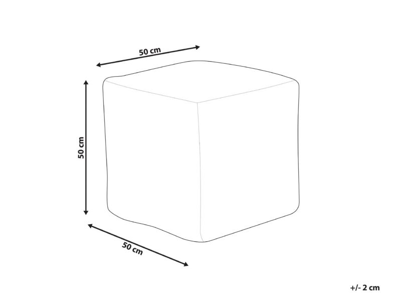 Puf Sanawan Ciemnoniebieski 50 cm 50 cm 1 szt.