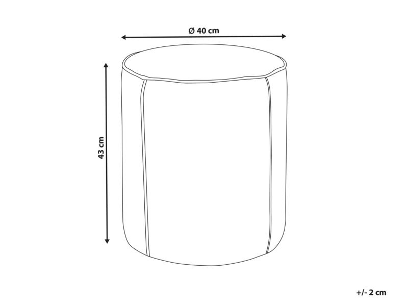 Puf welurowy 40 cm różowy Sedona 1 szt.