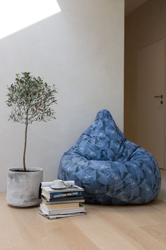 Pufa FLIK GEO Marbet Design worek siedzisko sako 80 cm