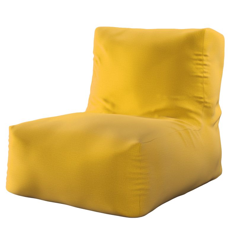 Pufa- fotel Dekoria 67 x 31 x 75 cm miodowy welwet 1 szt.