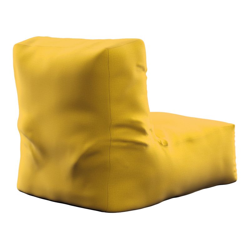 Pufa- fotel Dekoria 67 x 31 x 75 cm miodowy welwet 1 szt.