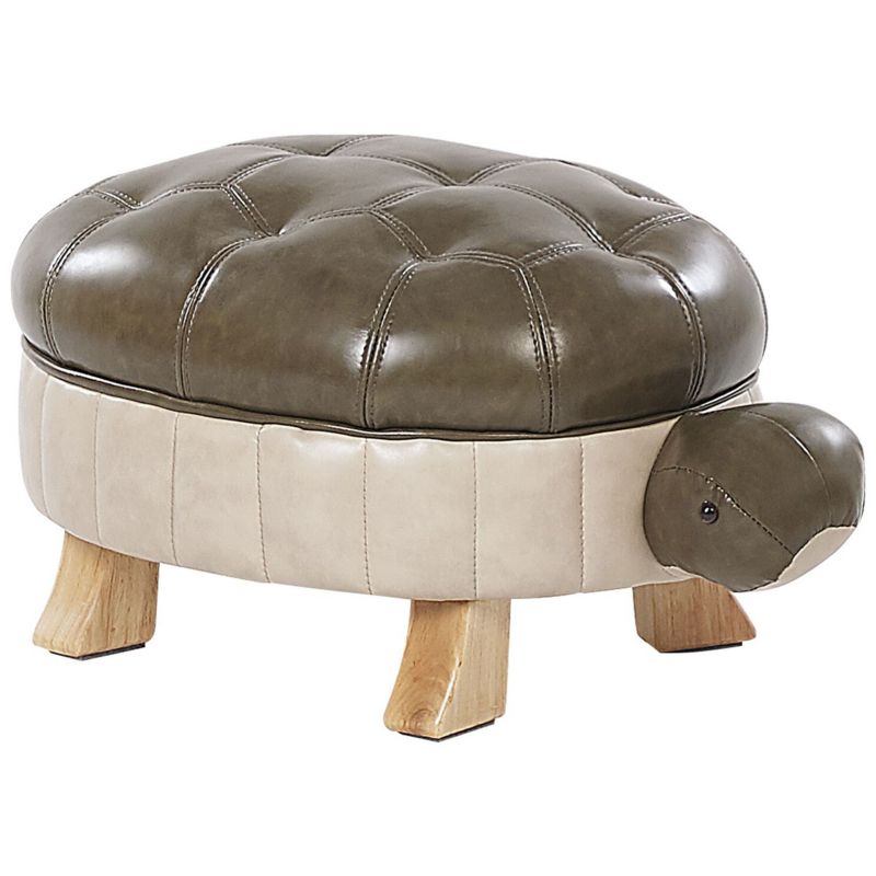 Pufa zwierzak Turtle Żółw Ekoskóra Ciemnozielony 1 szt.