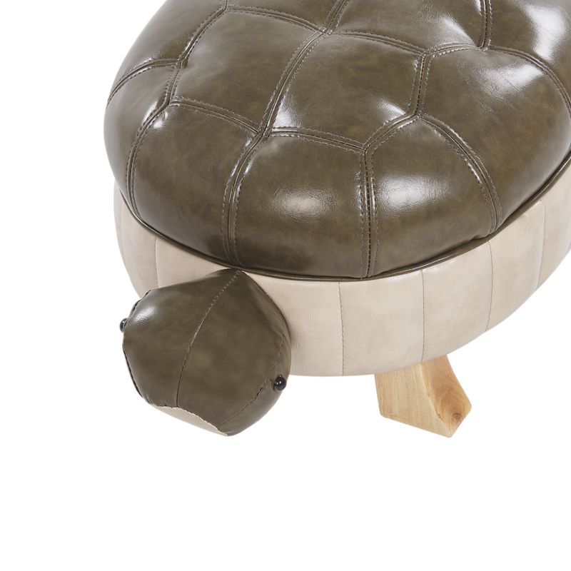 Pufa zwierzak Turtle Żółw Ekoskóra Ciemnozielony 1 szt.