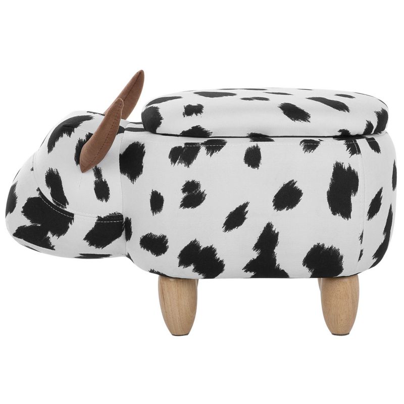 Pufa zwierzak ze schowkiem Cow Krowa Biały 1 szt.