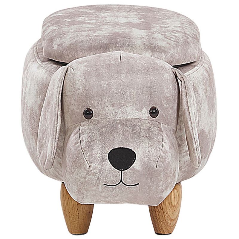 Pufa zwierzak ze schowkiem Doggy Pies Welur Beżowy 1 szt.