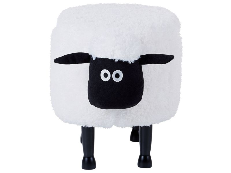 Pufa zwierzak ze schowkiem Sheep Baranek Biały 1 szt.