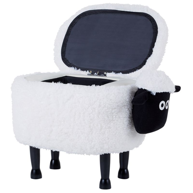 Pufa zwierzak ze schowkiem Sheep Baranek Biały 1 szt.